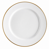 Plato de Arroz Porcelana Blanca con Ribete Dorado 30 cm Apto Horno Schmidt
