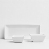 Bowl Cuadrado Porcelana Blanca 13.5 cm 400 ml Couvert Schmidt