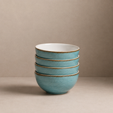Bowl Porcelana Rústico Azul 9 cm Costa Verde