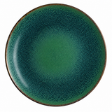 Plato Bajo Porcelana Verde y Marrón 27 cm Ore Mar Bonna