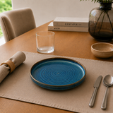 Plato Bajo Porcelana Azul Zafiro 21 cm Coral Sapphire Bonna