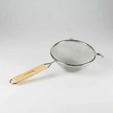 Colador Malla Simple Acero Inoxidable Mango Madera 14 cm Browne