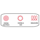 Cacerola Alta Acero Inoxidable 18/10 Fondo Sándwich 35 cm 23 Lt Dechef