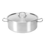Cacerola Baja Acero Inoxidable Fondo Sándwich 32 cm 10 Lt Pujadas