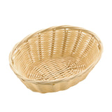 Panera Cesta Ratán Polipropileno Ovalada 18 x 13 x 6,5 cm Marrón Claro Sunnex