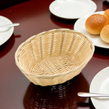 Panera Cesta Ratán Polipropileno Ovalada 18 x 13 x 6,5 cm Marrón Claro Sunnex