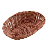 Panera Cesta Ratán Polipropileno Ovalada 23 x 15 x 6,5 cm Marrón Oscuro Sunnex