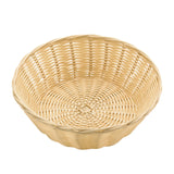 Panera Cesta Ratán Polipropileno Redonda 20 x 7 cm Marrón Claro Sunnex