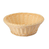 Panera Cesta Ratán Polipropileno Redonda 23,5 x 7,5 cm Beige Sunnex