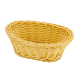 Panera Cesta Ratán Polipropileno Ovalada 23 x 16,5 x 7 cm Beige Sunnex