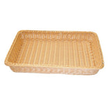 Panera Cesta Ratán Polipropileno Rectangular 46 x 31 x 6 cm Beige Sunnex