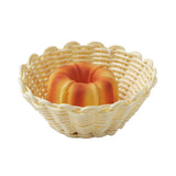 Panera Cesta Ratán Polipropileno Redonda 18 x 6,5 cm Beige Sunnex
