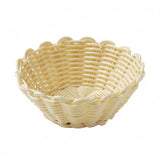 Panera Cesta Ratán Polipropileno Redonda 20 x 6,5 cm Beige Sunnex