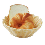 Panera Cesta Ratán Polipropileno Redonda 20 x 6,5 cm Beige Sunnex