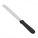 Espátula Repostería Acero Inoxidable Mango Negro 20 cm Sunnex