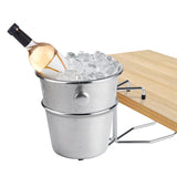 Atril con Balde Champañera Acero Inoxidable Sunnex