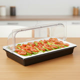 Chafer Recipiente GN 1/1 Tapa Roll-Top Policarbonato Base Porcelana Sunnex
