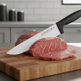 Cuchillo Carnicero Acero Inoxidable Mango Negro Certificación NSF 20 cm Tres Claveles