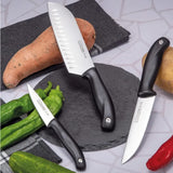 Set 4 Cuchillos EVO Santoku Verdura Mondador y Chef Tres Claveles