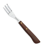 Tenedor Chuletero Acero Inoxidable Mango Madera Prensada 8 cm Tres Claveles