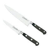 Set Cuchillos Forjados Acero Inoxidable 10-20 cm Tres Claveles (2 Piezas)