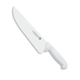 Cuchillo Carnicero Hoja Ancha Acero Molibdeno Vanadio Mango Blanco 27 cm Tres Claveles