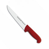 Cuchillo Carnicero Acero Inoxidable Mango Rojo 24 cm Tres Claveles