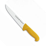 Cuchillo Carnicero 24 cm Acero Inoxidable Mango Amarillo Microban Tres Claveles
