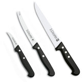 Set Cuchillos Cocina Mondador y Queso Acero Inoxidable Tres Claveles (3 Piezas)
