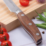 Cuchillo Verduras Forjado Acero Inoxidable Mango Roble 9 cm Norden Tres Claveles
