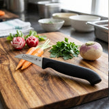Cuchillo Mondador Proflex Acero Inoxidable Mango Negro 6 cm Tres Claveles