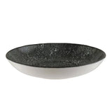 Plato Hondo Porcelana Negro Meteorito 25 cm 1.300 ml Cosmos Bonna