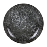 Plato Porcelana Cosmos Negro Diseño Meteorito 27 cm Bonna