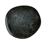 Plato Porcelana Negro Meteorito 19 cm Cosmos Vago Bonna