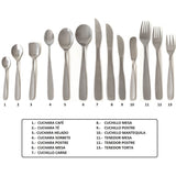 Cuchillo de Postre Acero Inoxidable 19 cm Set 12 Piezas Astoria