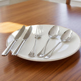 Set Cubiertos de Mesa Acero Inoxidable 18/10 Grosor 2,5 mm Baguette 96 Piezas