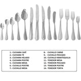 Tenedor de Torta Acero Inoxidable 14,3 cm Set 12 Piezas Provence