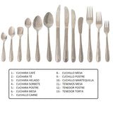 Cuchara para Café Acero Inoxidable 18/0 11,5 cm Set 12 Piezas Sevilla