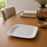 Bandeja Cuadrada Porcelana Blanca 16.5 cm Schmidt