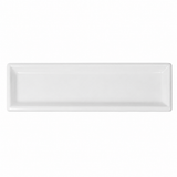 Bandeja Rectangular Loza Blanca 35.5x9 cm Fusion Stratus