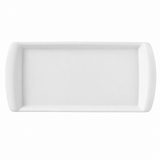 Bandeja Rectangular Porcelana Blanca 21x9 cm Schmidt