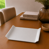 Bandeja Sushi con Asas Loza Blanca 27x20 cm Stratus
