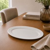 Azafate (Plato Ovalado) Porcelana Blanca 40 cm Stratus