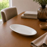 Azafate Porcelana Blanca Opera 38x14 cm Costa Verde