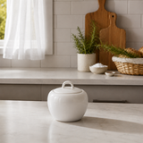 Azucarero de Porcelana Blanca Duo 10 cm Costa Verde