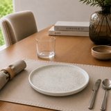 Plato Bajo Porcelana Blanca 28 cm Lunar Bonna