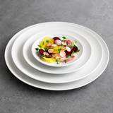 Set Vajilla Porcelana Blanca 30 Piezas Coupe Costa Verde