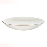 Plato Hondo Porcelana Blanca Borde Rústico 28 cm 1700 ml Retro Bonna