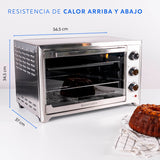 Horno Eléctrico Oven Master Interior Acero Inoxidable 45 L EasyWays