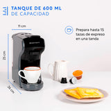 Cafetera Milano Coffee 3 en 1 Nespresso Dolce Gusto Café Molido Gris EasyWays